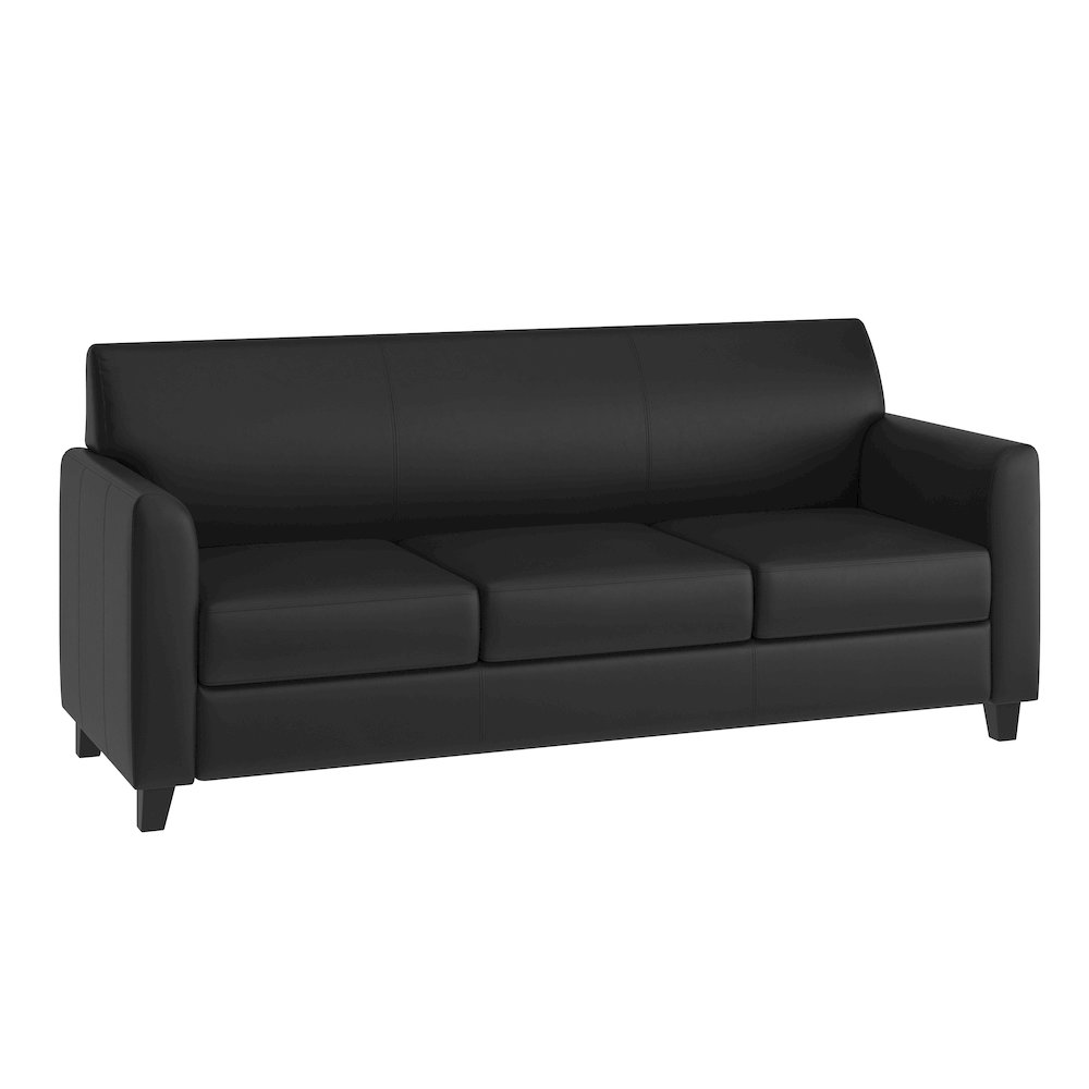 Diplomat Black LeatherSoft Sofa