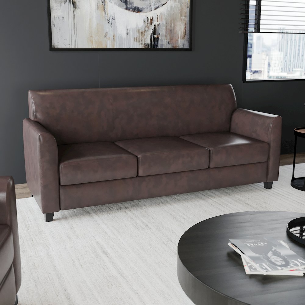 Diplomat Brown LeatherSoft Sofa