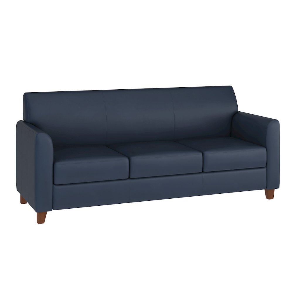 HERCULES Diplomat Series Navy LeatherSoft Sofa