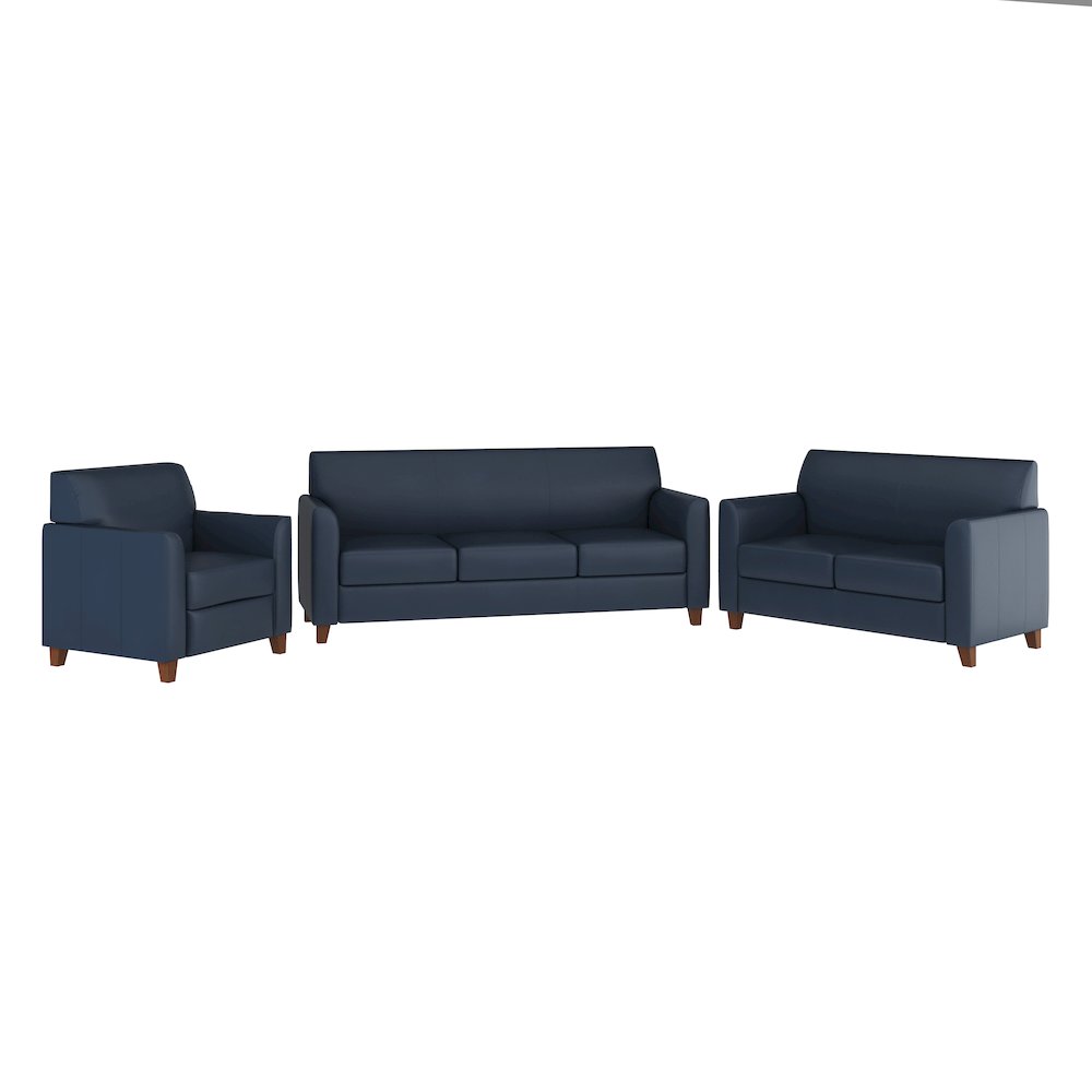 HERCULES Diplomat Series Reception Set in Navy LeatherSoft