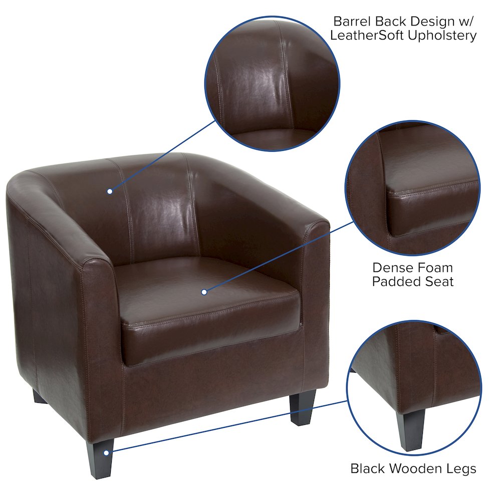 Brown LeatherSoft Lounge Chair