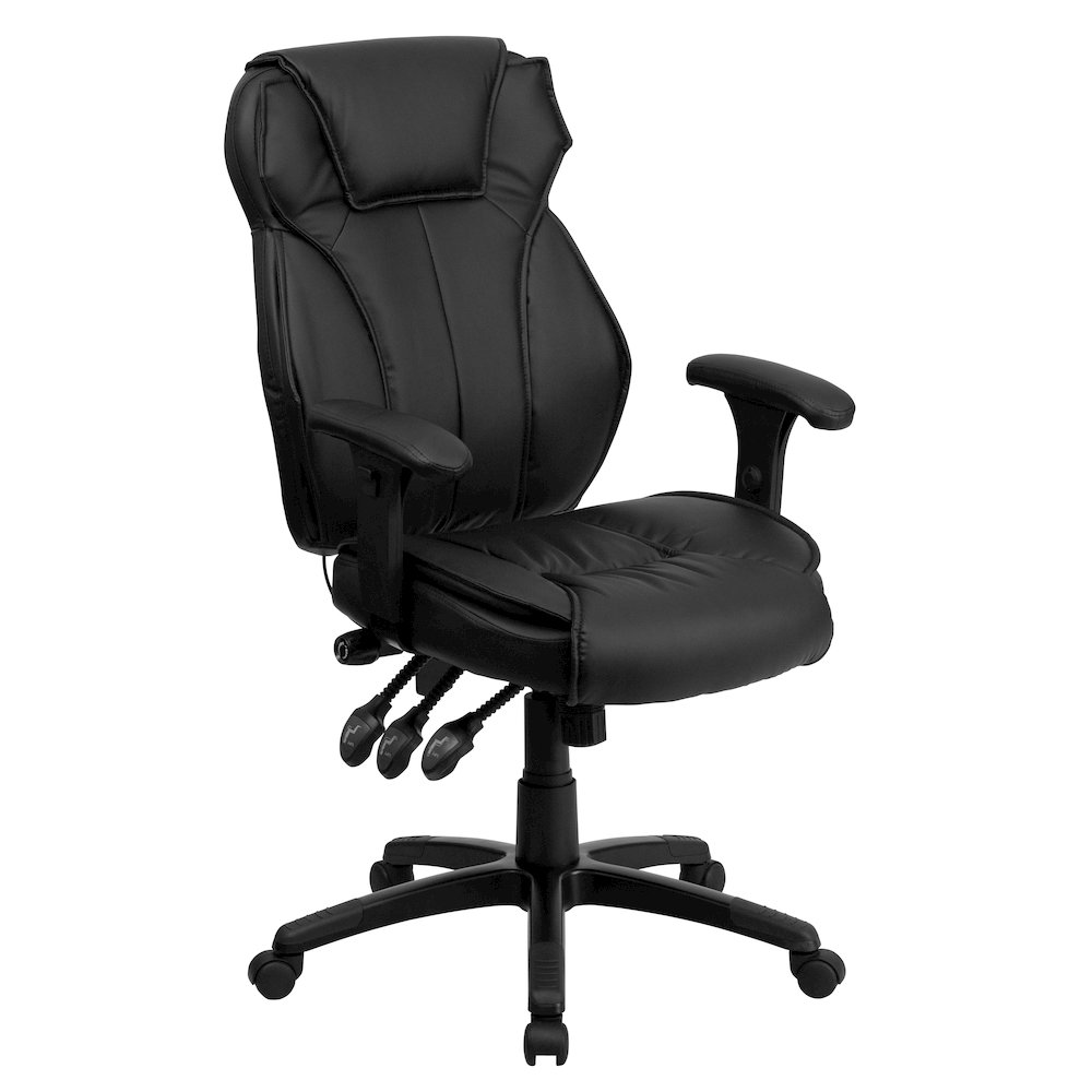 High Back Black Multifunction Executive Swivel Office Chair