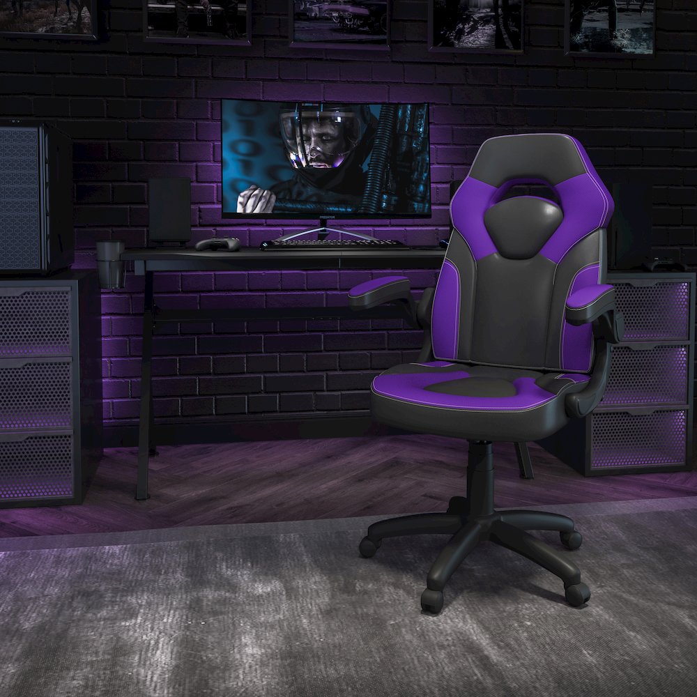 Purple/Black LeatherSoft