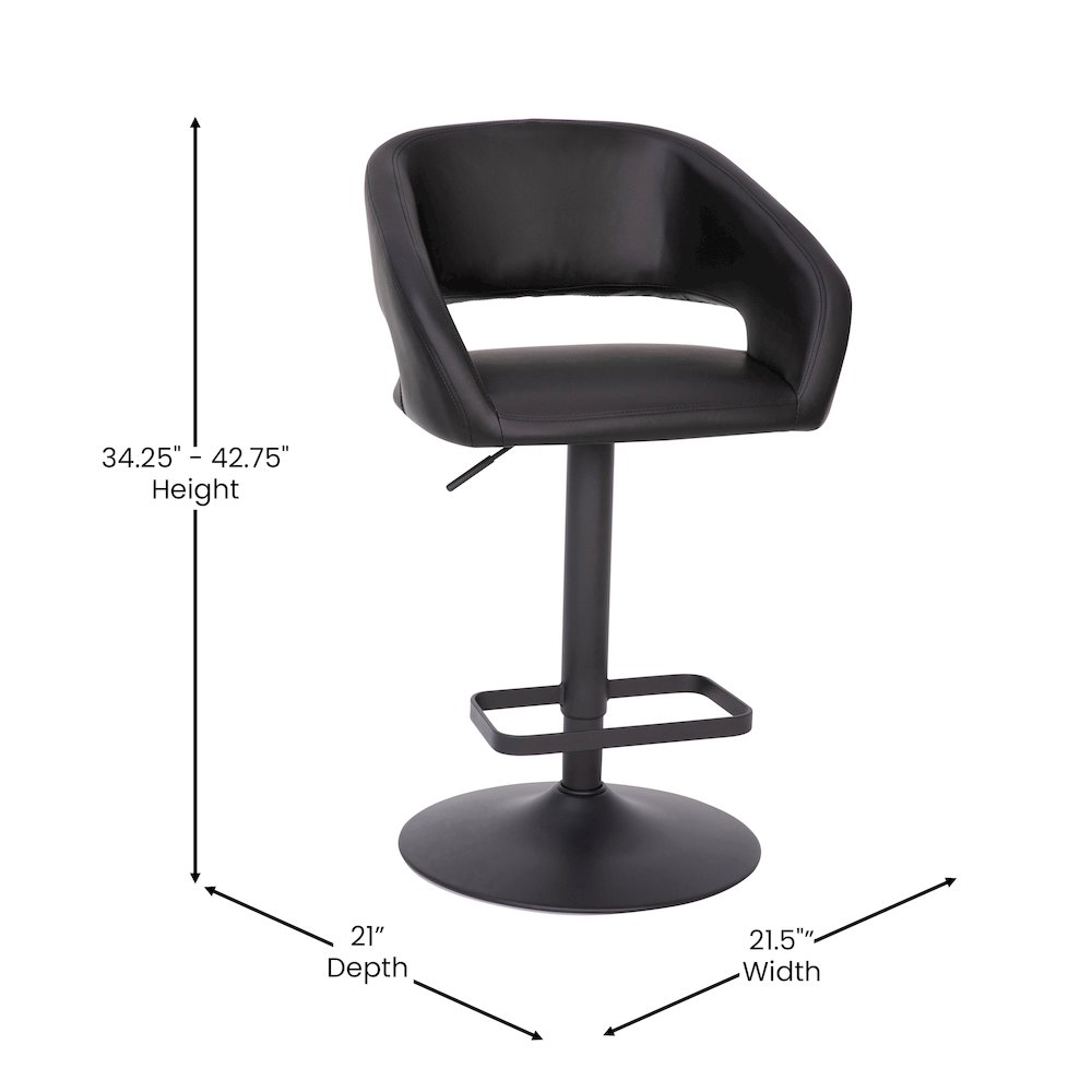 Contemporary Adjustable Swivel Bar Stool