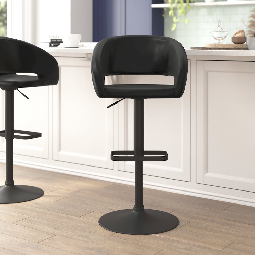 Contemporary Adjustable Swivel Bar Stool
