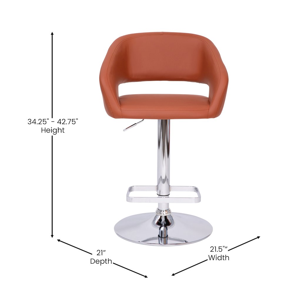 Contemporary Adjustable Swivel Bar Stool