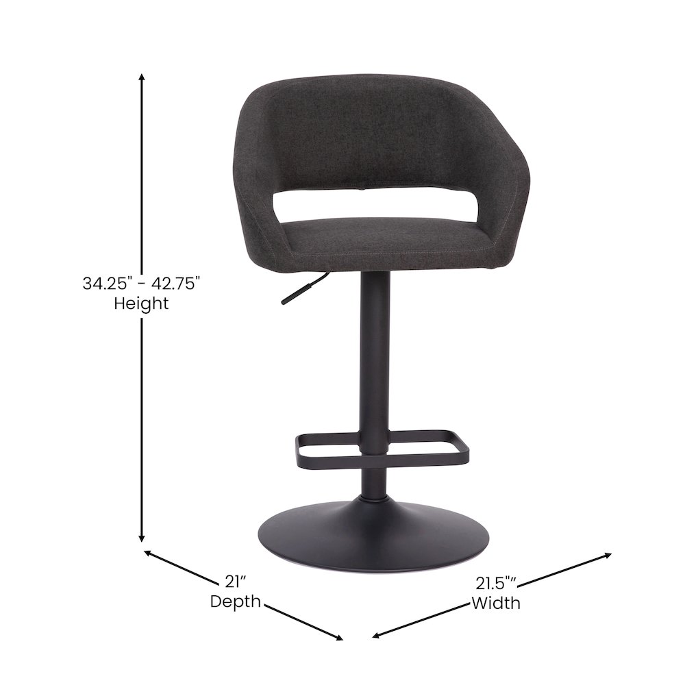 Contemporary Adjustable Swivel Bar Stool