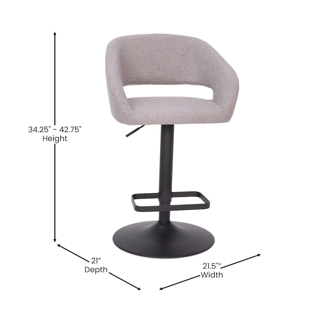 Contemporary Adjustable Swivel Bar Stool