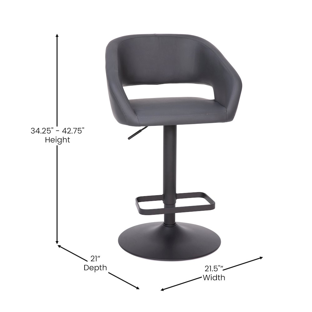 Contemporary Adjustable Swivel Bar Stool