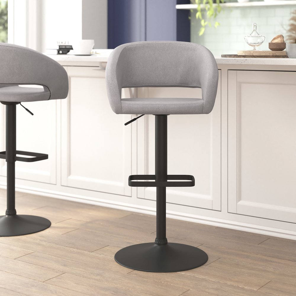 Contemporary Adjustable Swivel Bar Stool