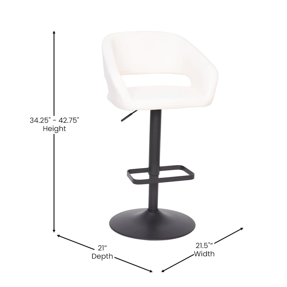 Contemporary Adjustable Swivel Bar Stool