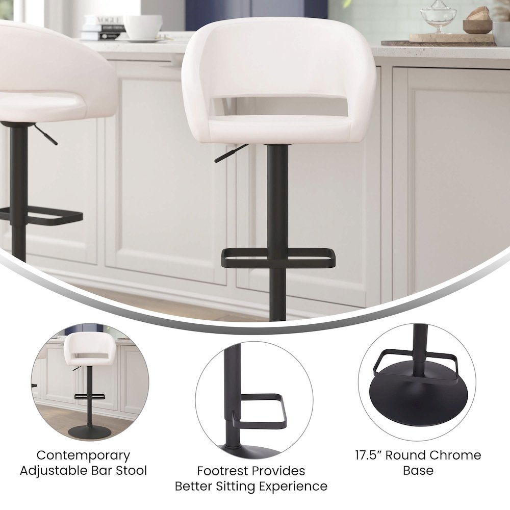 Contemporary Adjustable Swivel Bar Stool