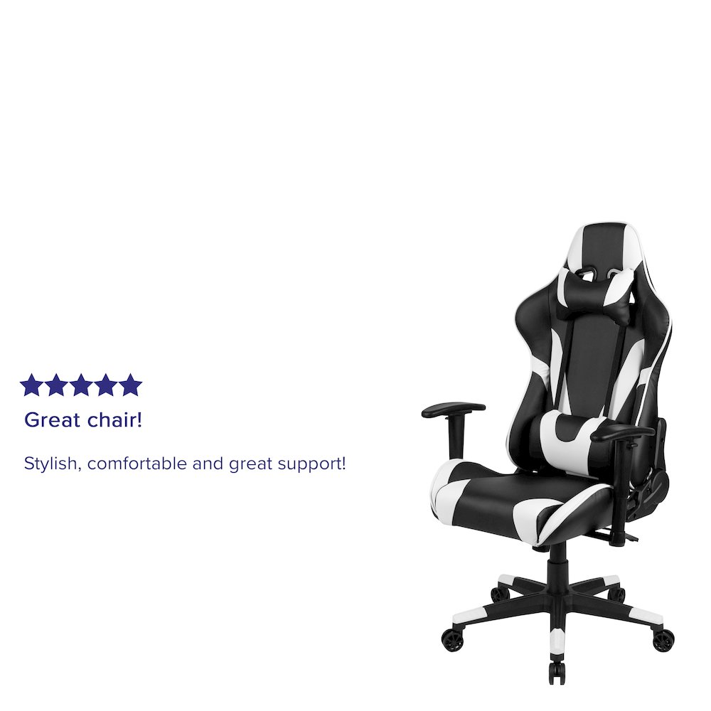 X20 Gaming Chair Racing Office Computer Swivel Chair with Fully Reclining Back