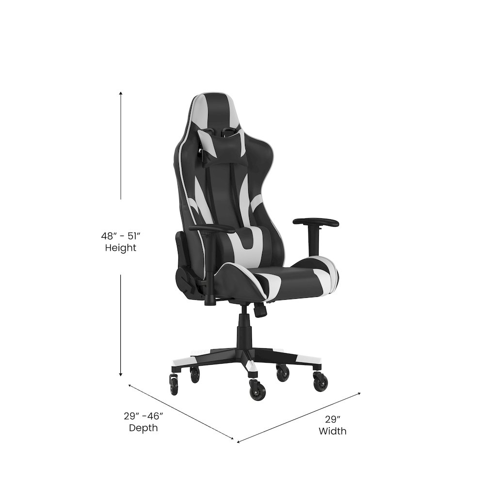 X20 Gaming Chair Racing Office Computer Chair with Back and Roller Wheels