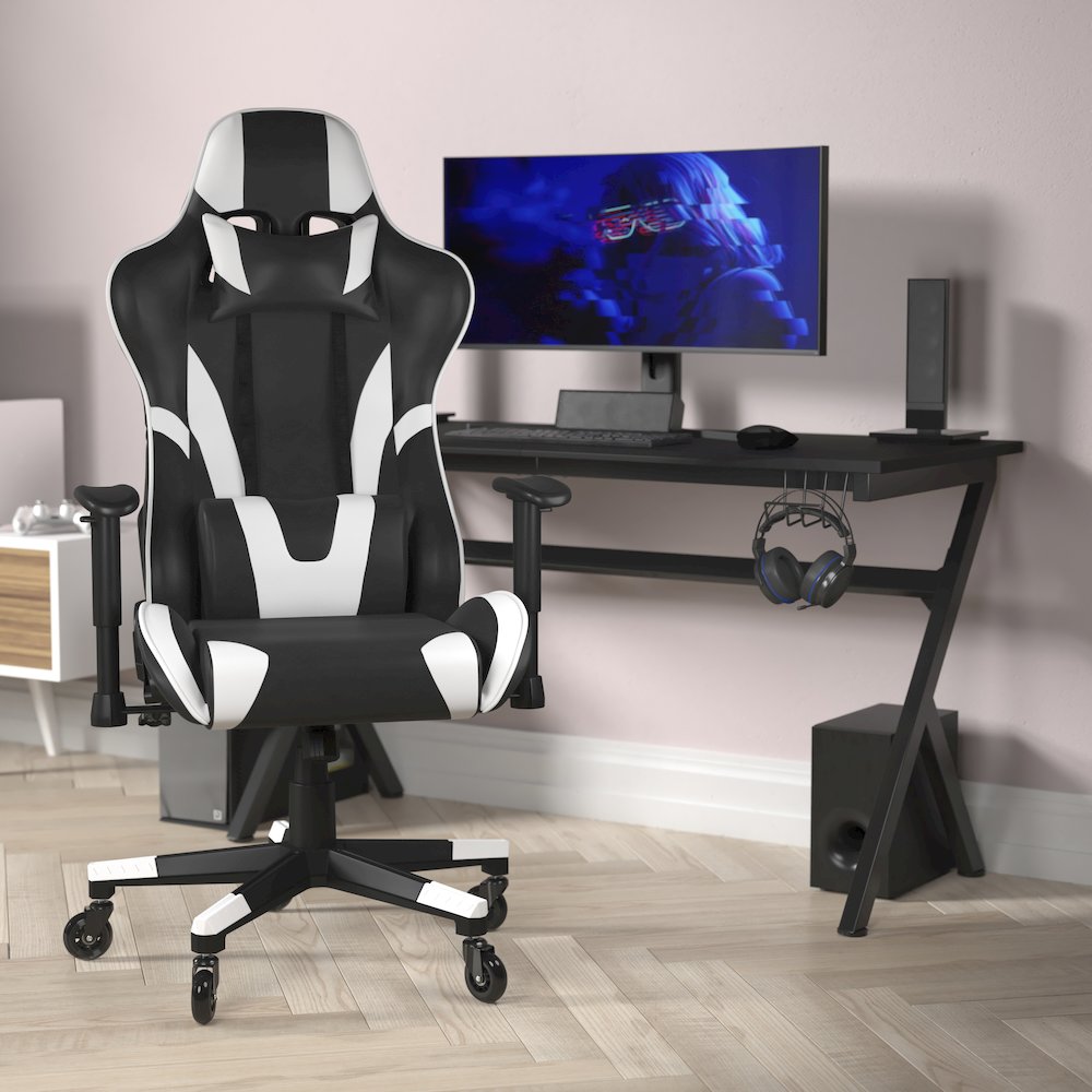 X20 Gaming Chair Racing Office Computer Chair with Back and Roller Wheels