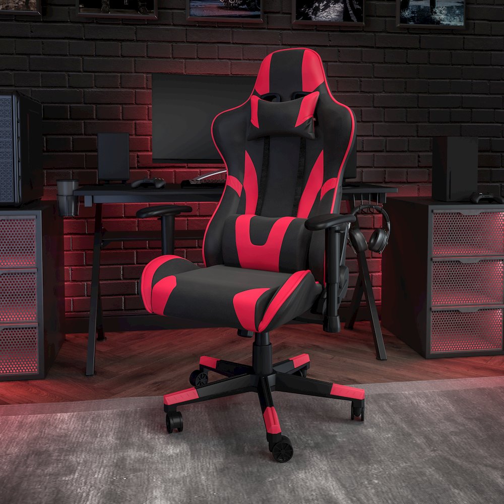 X20 Gaming Chair Racing Office Computer Swivel Chair with Fully Back in Red