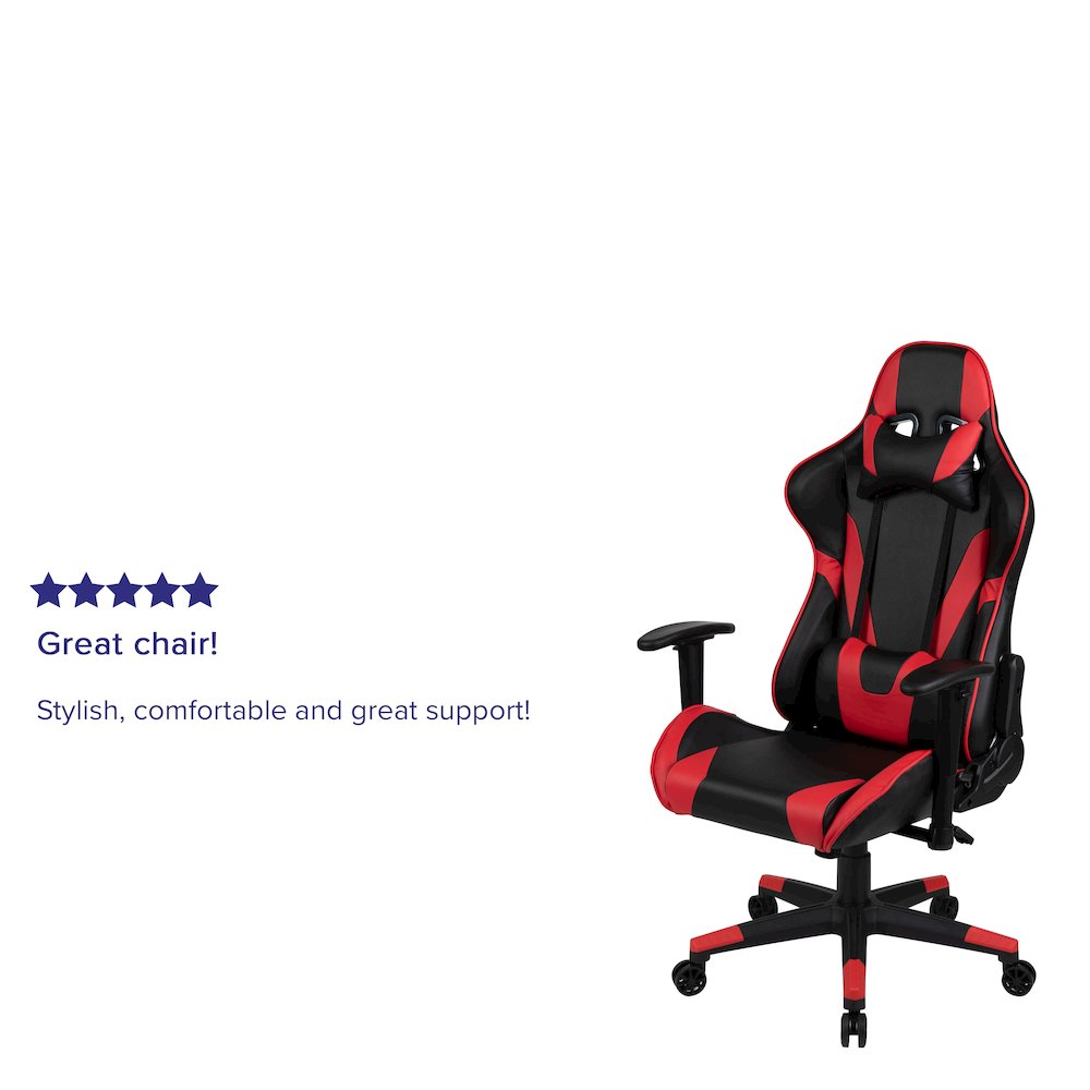 X20 Gaming Chair Racing Office Computer Swivel Chair with Fully Back in Red