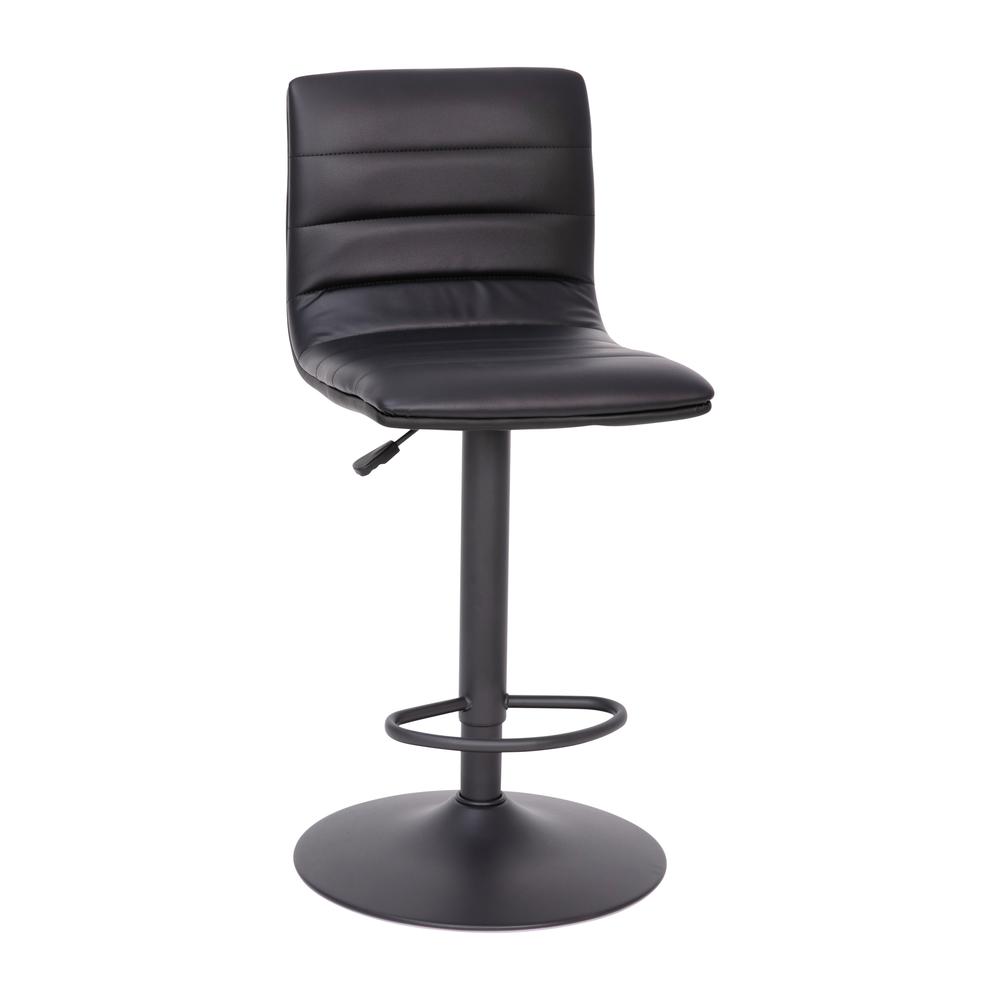 Contemporary Adjustable Height Stool with Pedestal Base