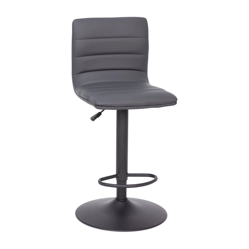 Contemporary Adjustable Height Stool with Pedestal Base