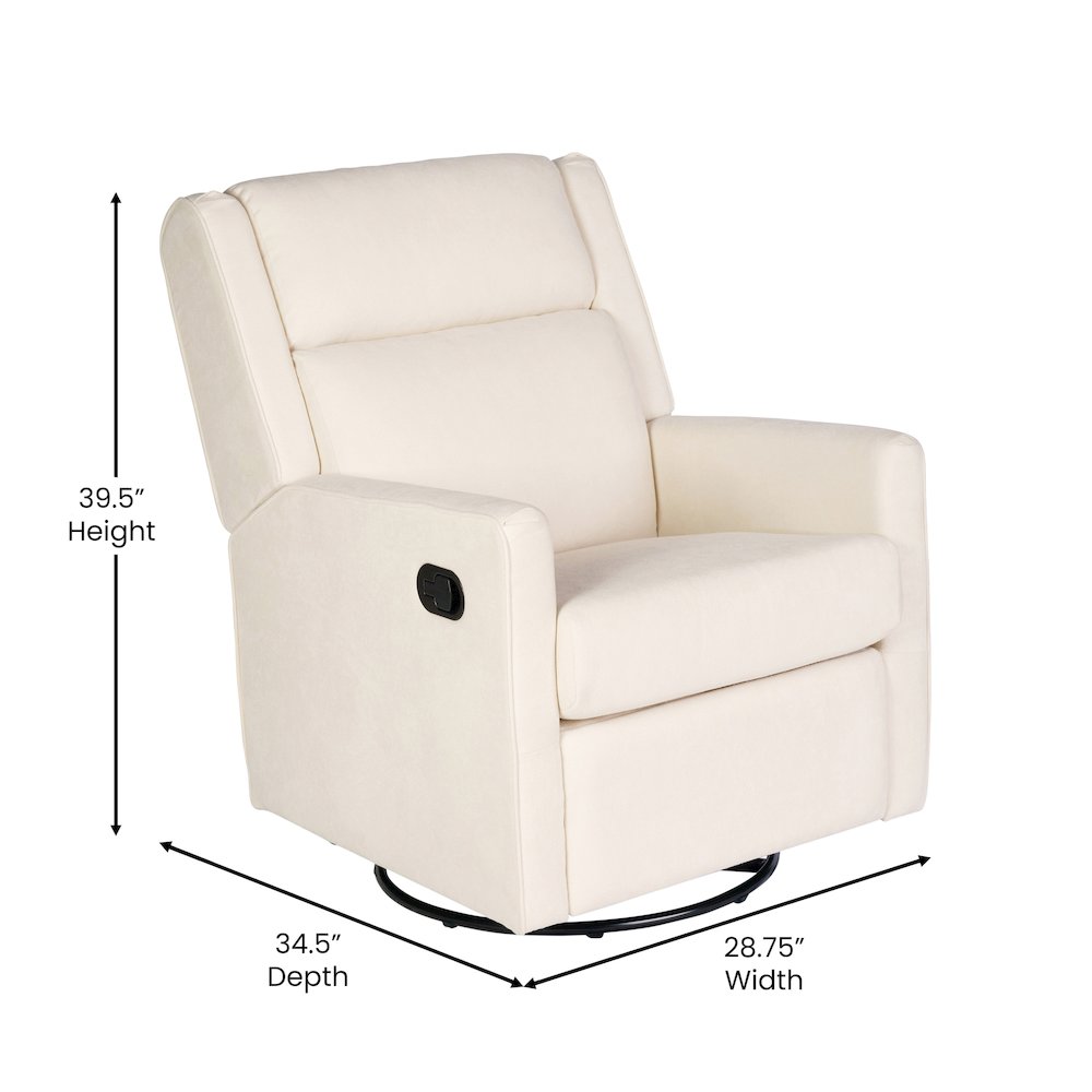Manual Reclining Glider Swivel Chair