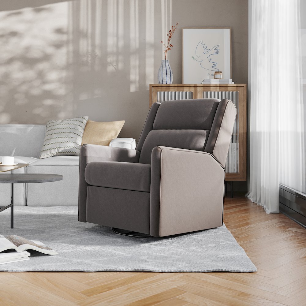 Manual Reclining Glider Swivel Chair