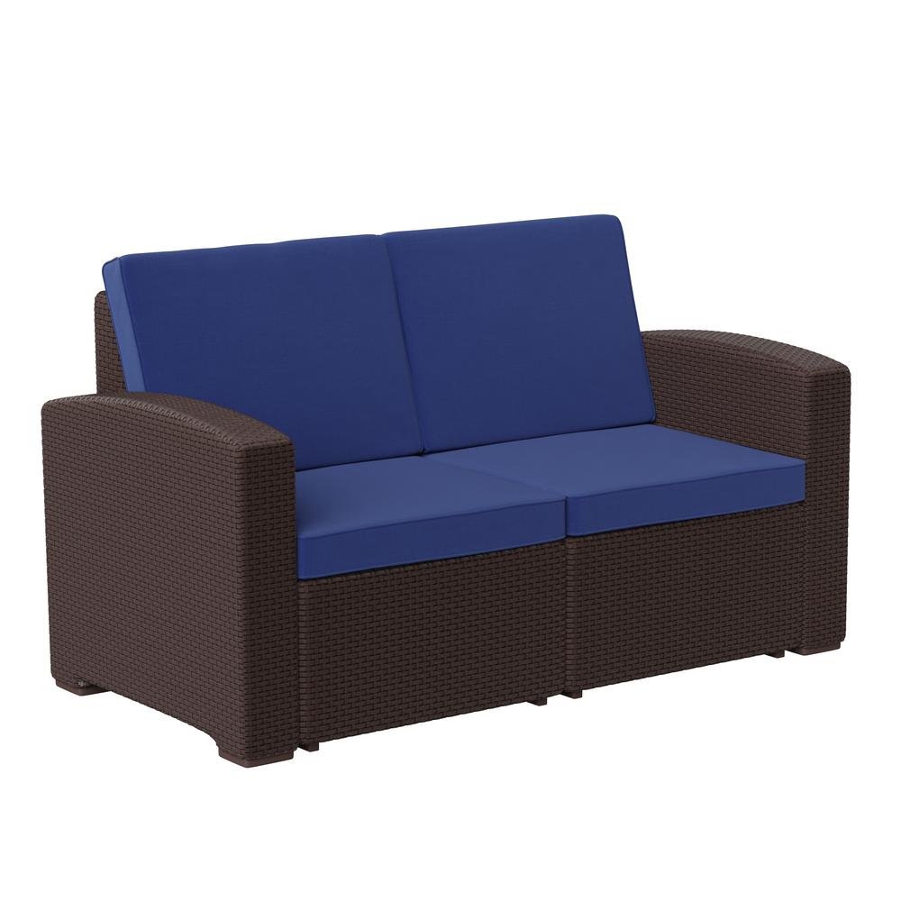 Contemporary Outdoor Loveseat