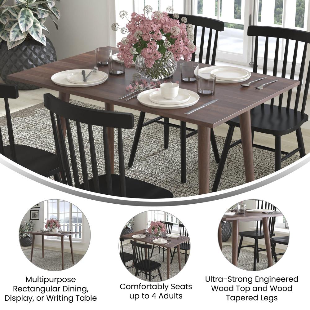 Mid-Century Modern 47 Inch Rectangular Dining Table