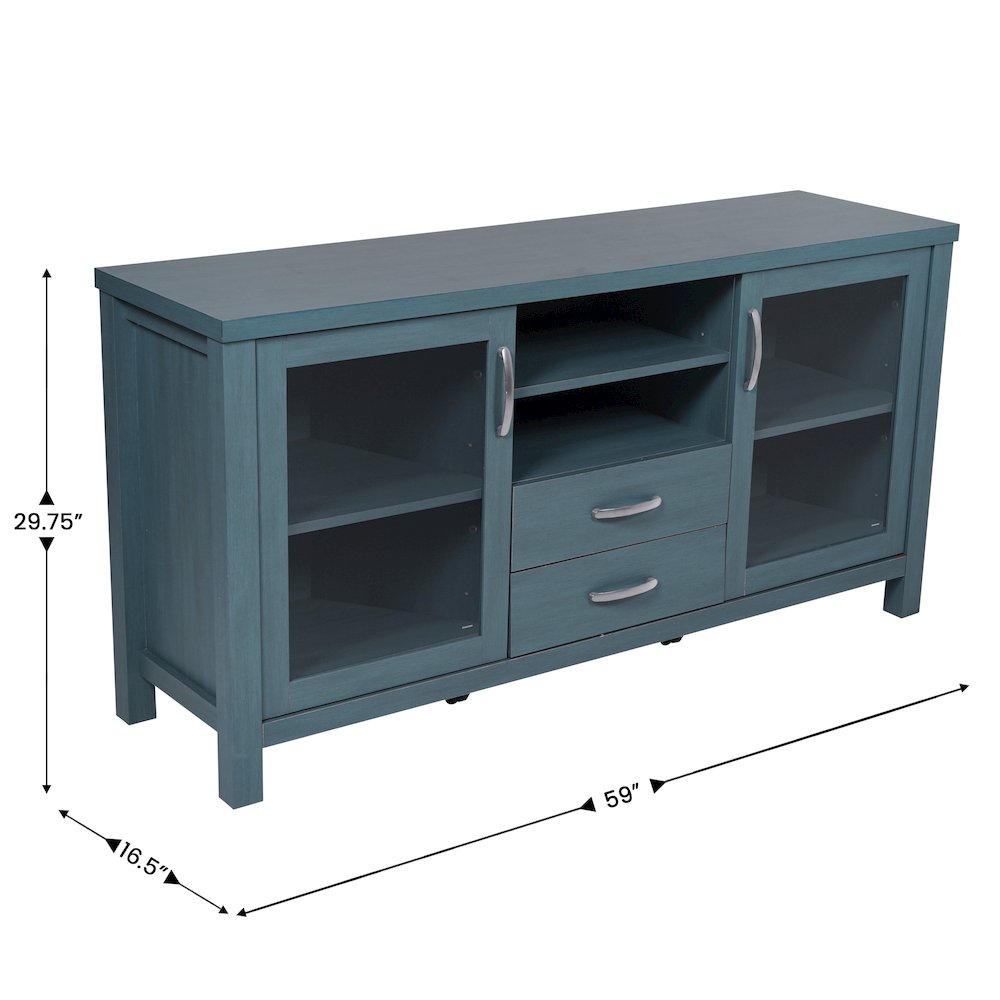 59 Inch Modern Kitchen and Dining Room Buffet Sideboard Storage Cabinet
