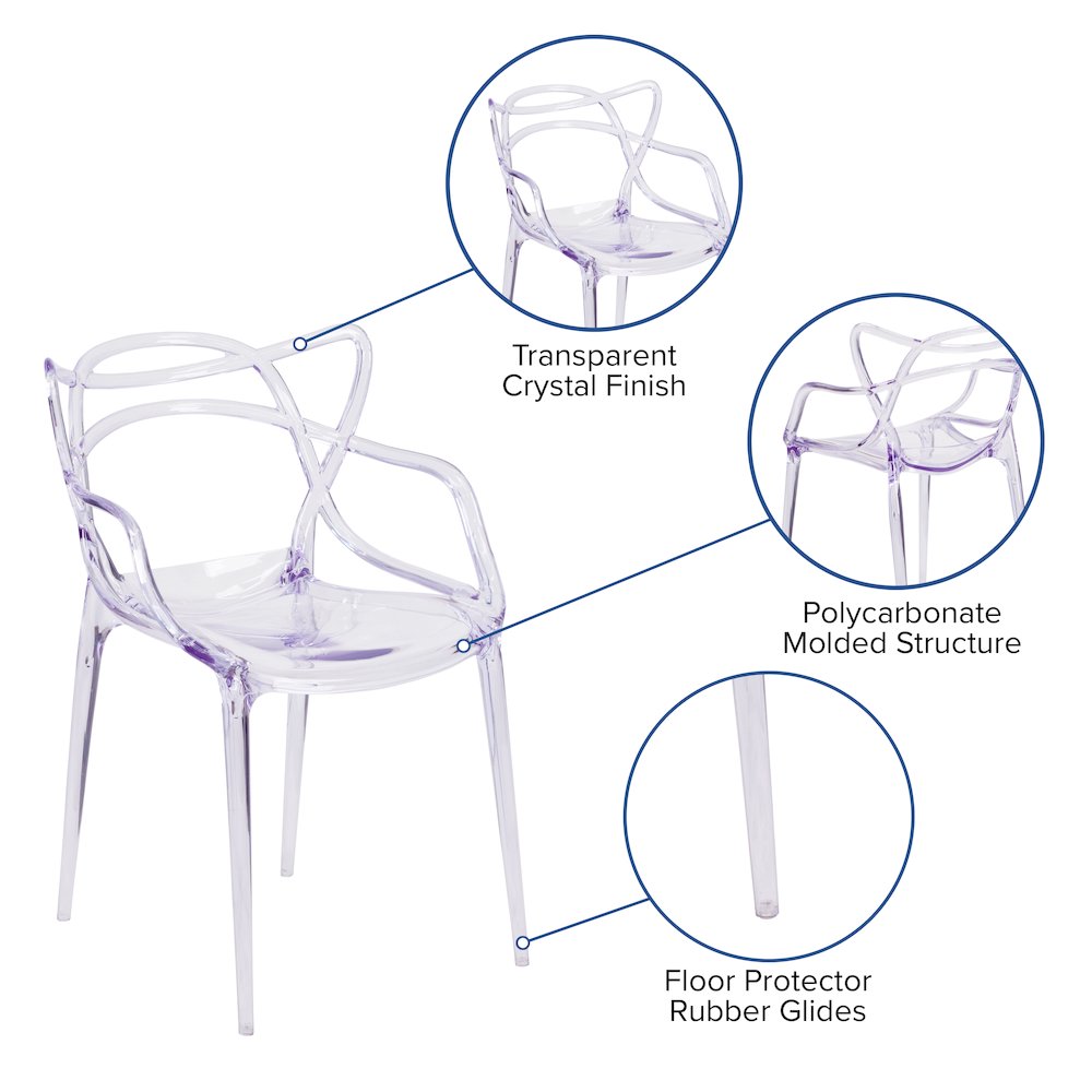 Transparent Stacking Side Chair