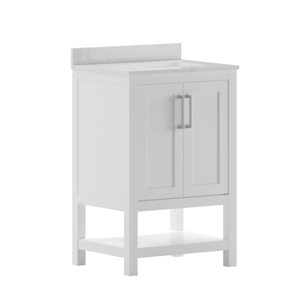 24 Inch Contemporary Bathroom Vanity with Sink Combo