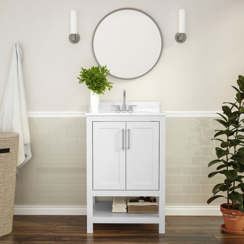 24 Inch Contemporary Bathroom Vanity with Sink Combo