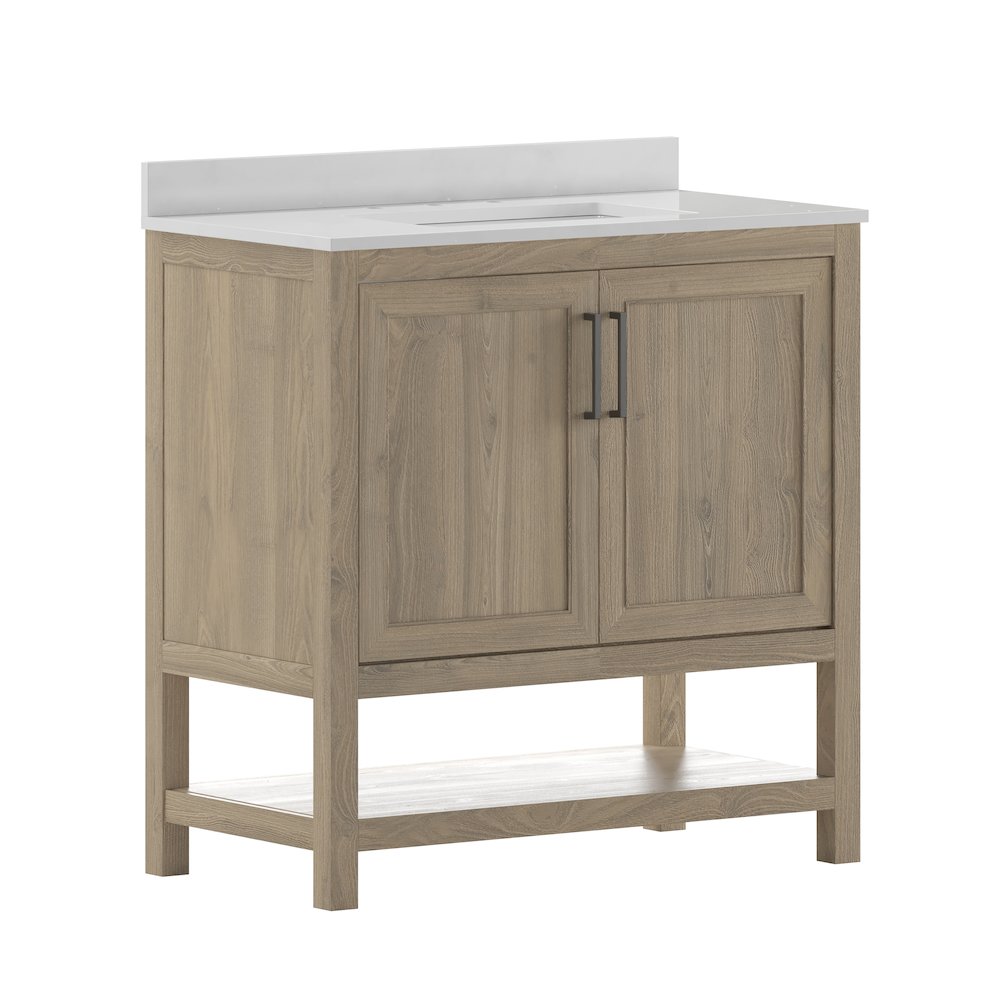 36 Inch Contemporary Bathroom Vanity with Sink Combo