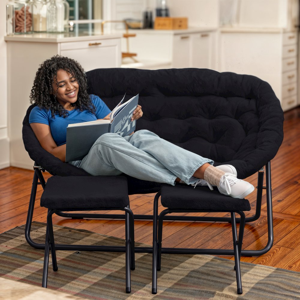 Black Fabric/Black Frame