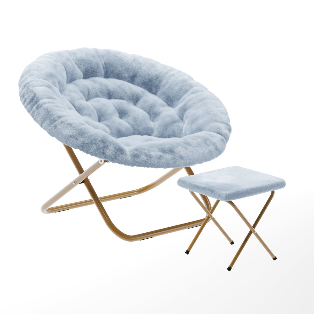Contemporary Oversized Folding Saucer Chair