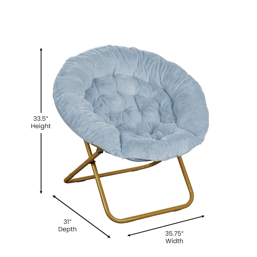 Contemporary Oversized Folding Saucer Chair