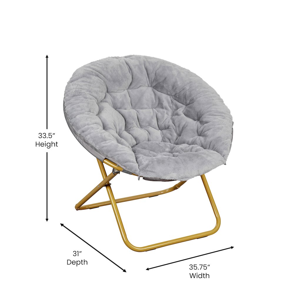 Contemporary Oversized Folding Saucer Chair