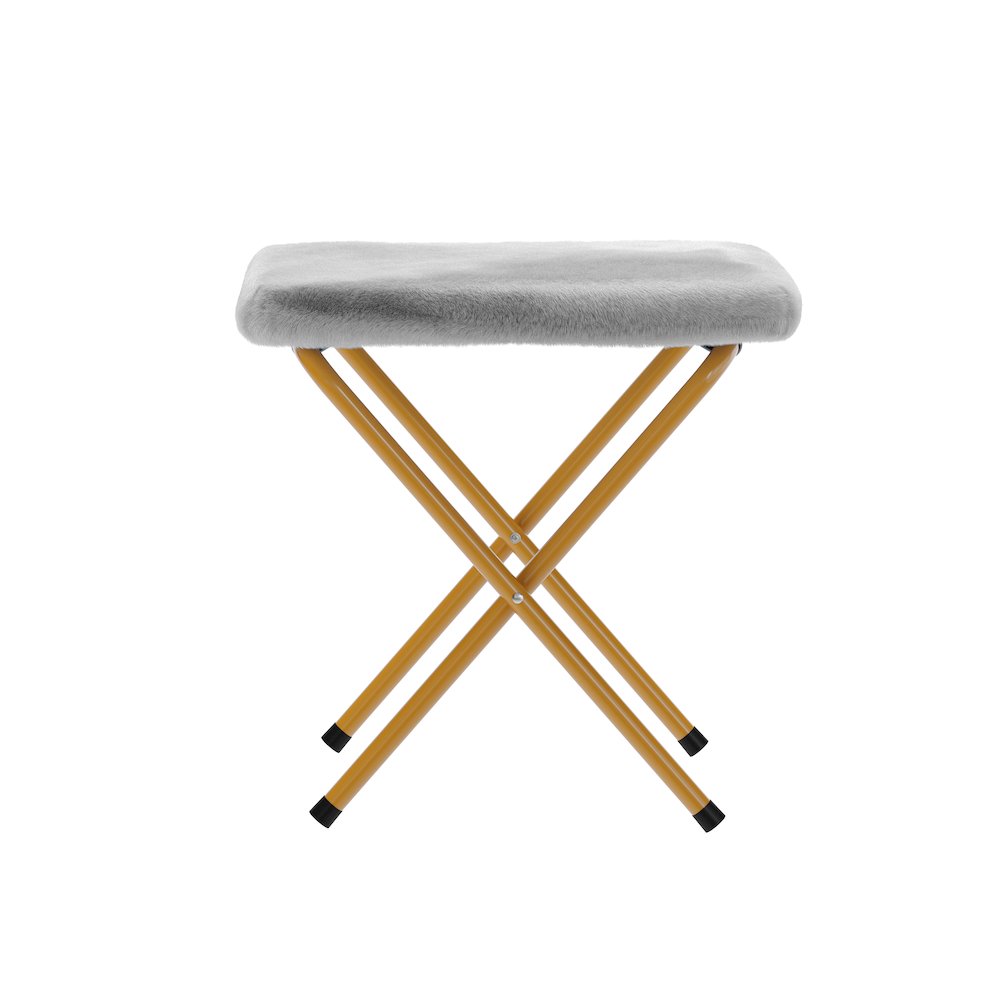 Oversized Folding Saucer Chair with Ottoman