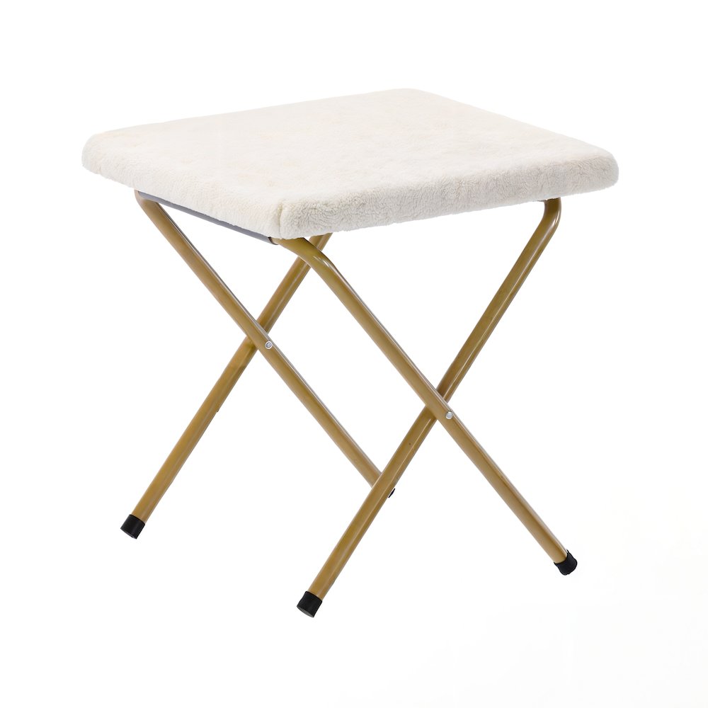 Oversized Folding Saucer Chair with Ottoman