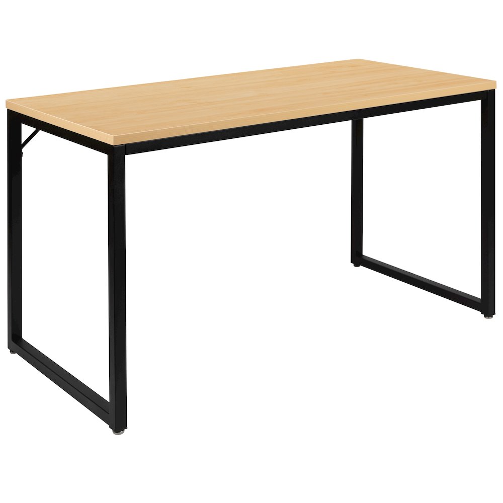 Office Computer Desk and Home Office Desk – 47″ Long (Maple/Black)