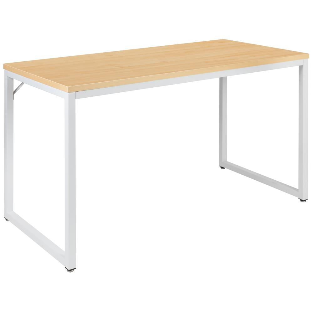 Office Computer Desk and Home Office Desk – 47″ Long (Maple/White)