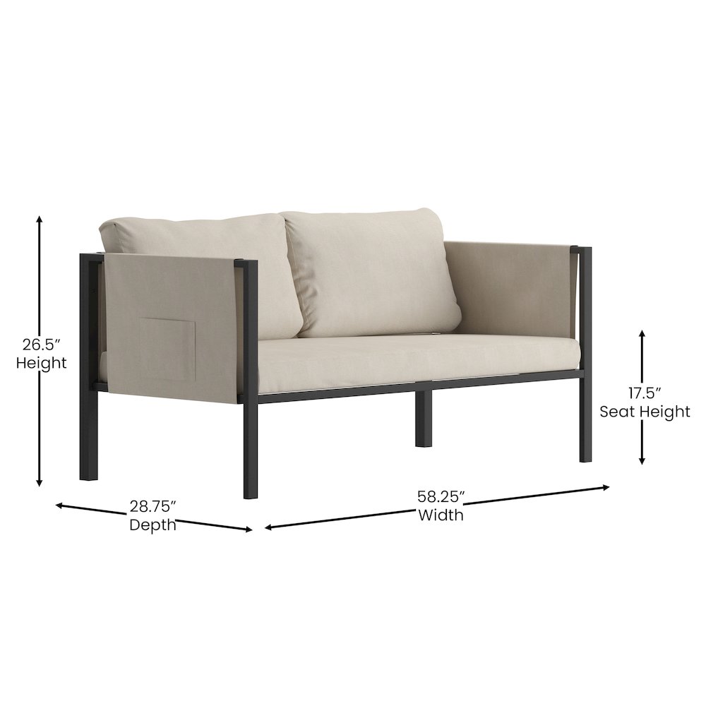 Loveseat with Cushions
