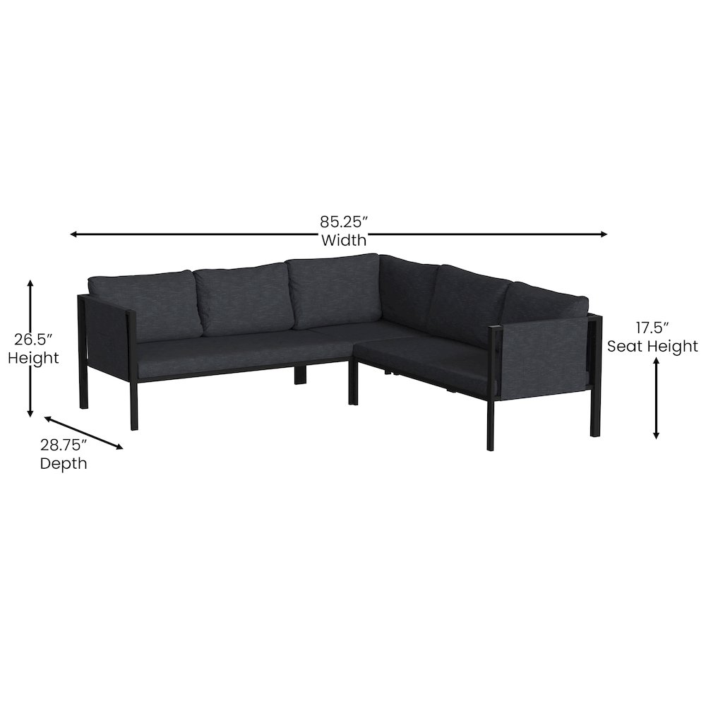 Sectional with Cushions