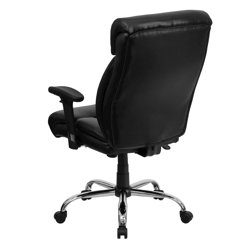 Big & Tall 400 lb. Rated Black Executive Office Chair with Full Headrest & Arms