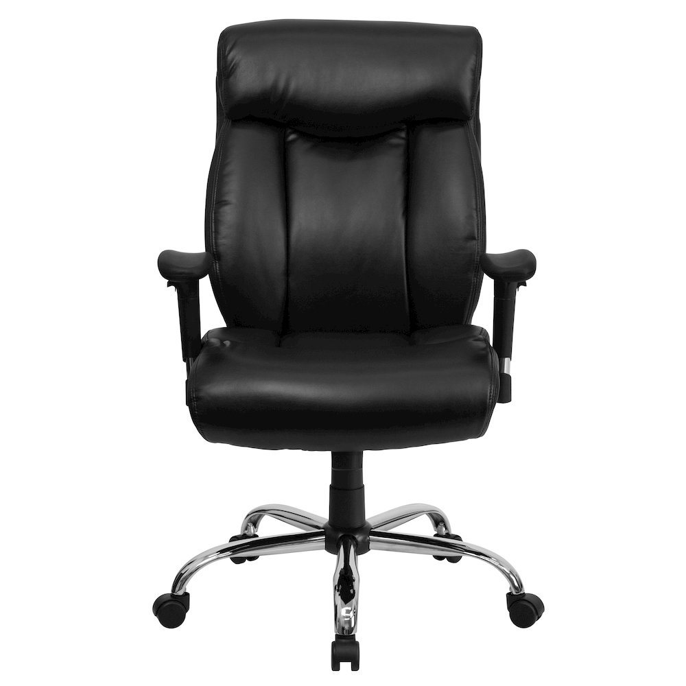 Big & Tall 400 lb. Rated Black Executive Office Chair with Full Headrest & Arms