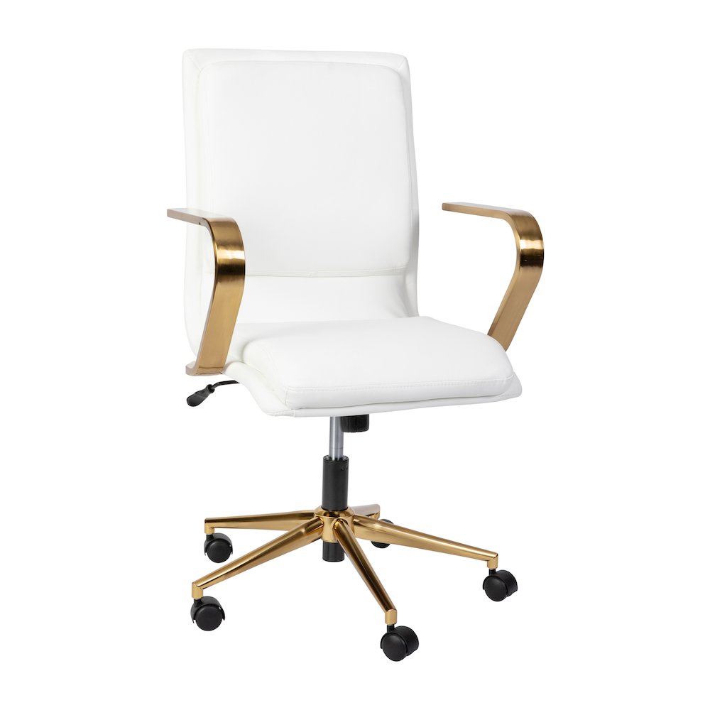 Modern Elevated Mid-Back Executive Office Chair
