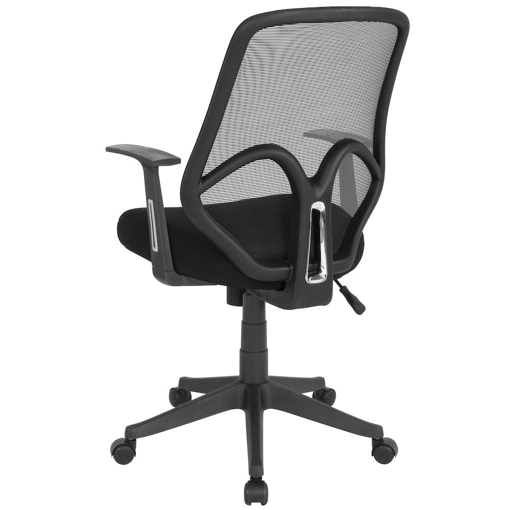 High Back Black Mesh Office Chair with Arms