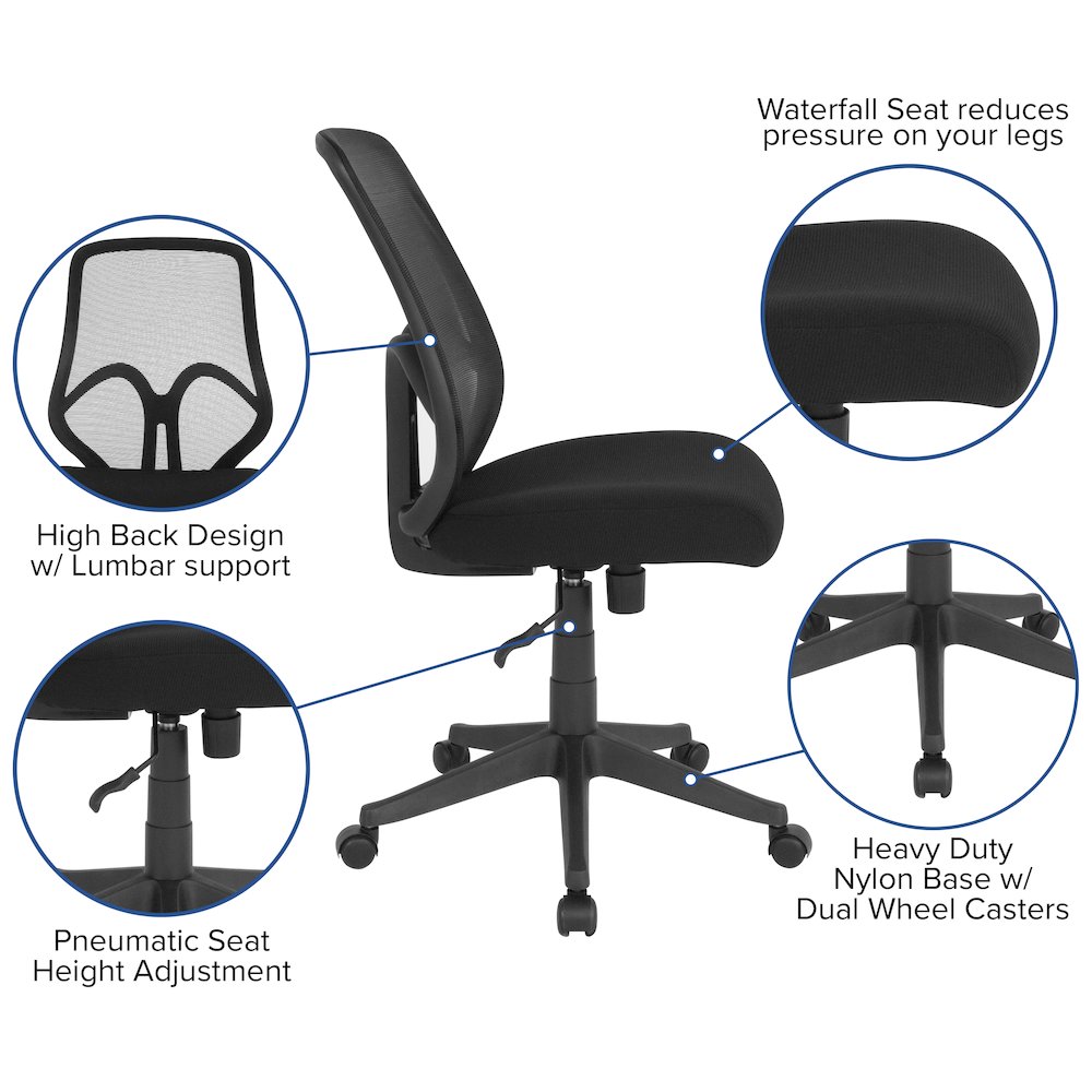 High Back Black Mesh Office Chair
