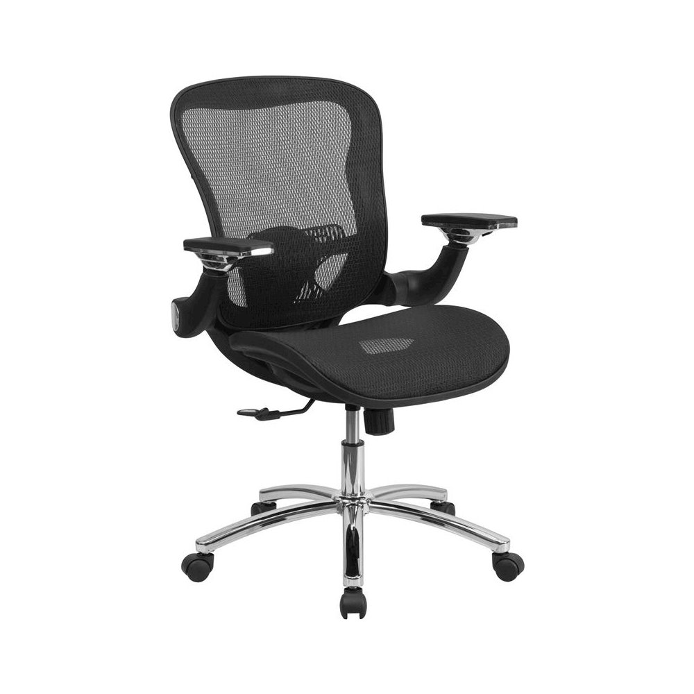 Mid-Back Black Mesh Executive Swivel Office Chair