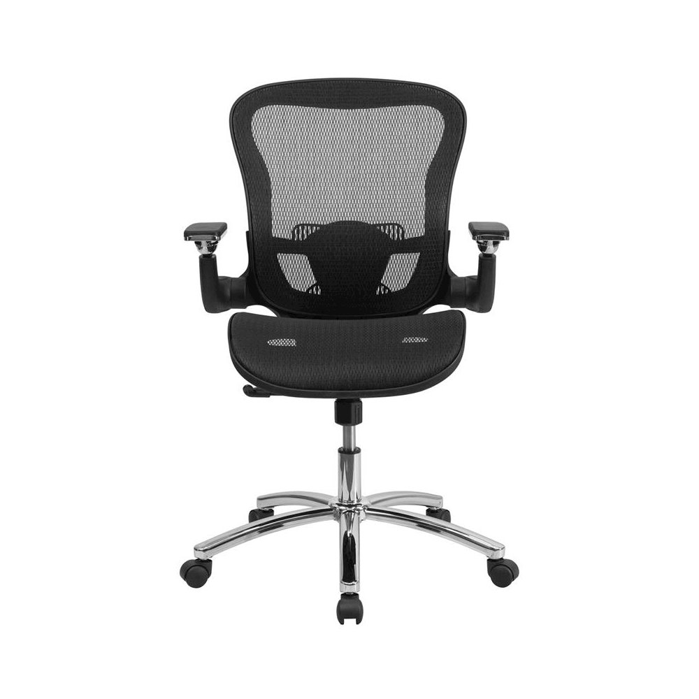 Mid-Back Black Mesh Executive Swivel Office Chair
