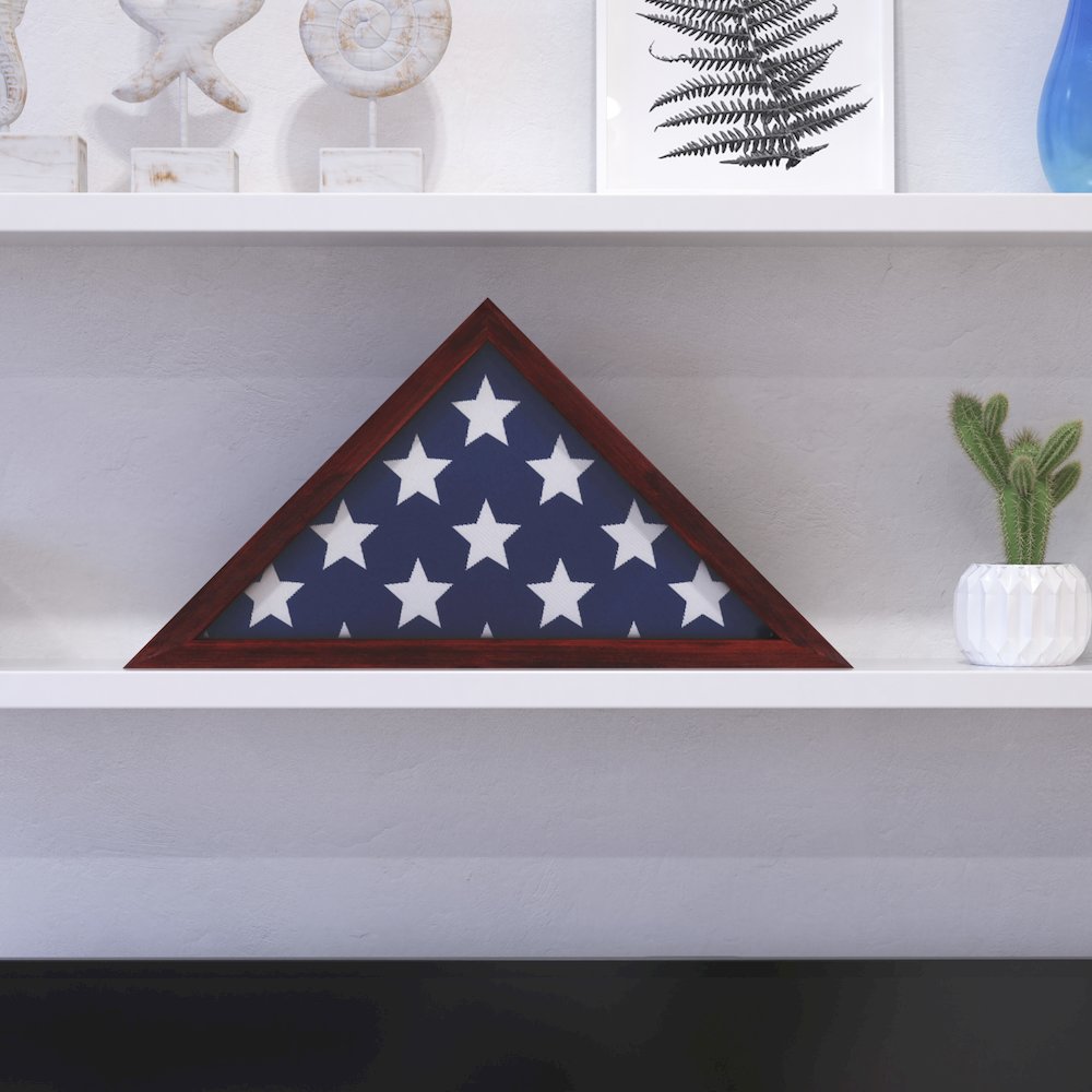Traditional Memorial Flag Display Case